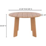 Delta Round Outdoor Dining Table Natural CV-1024-24 CV 1024 24 70
