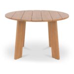 Delta Round Outdoor Dining Table Natural CV-1024-24 CV 1024 24 Delta front shadsilo