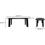 Delta Oval Outdoor Dining Table Black CV-1025-02 CV 1025 02 70