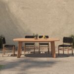 Delta Oval Outdoor Dining Table Natural CV-1025-24 CV 1025 24 00