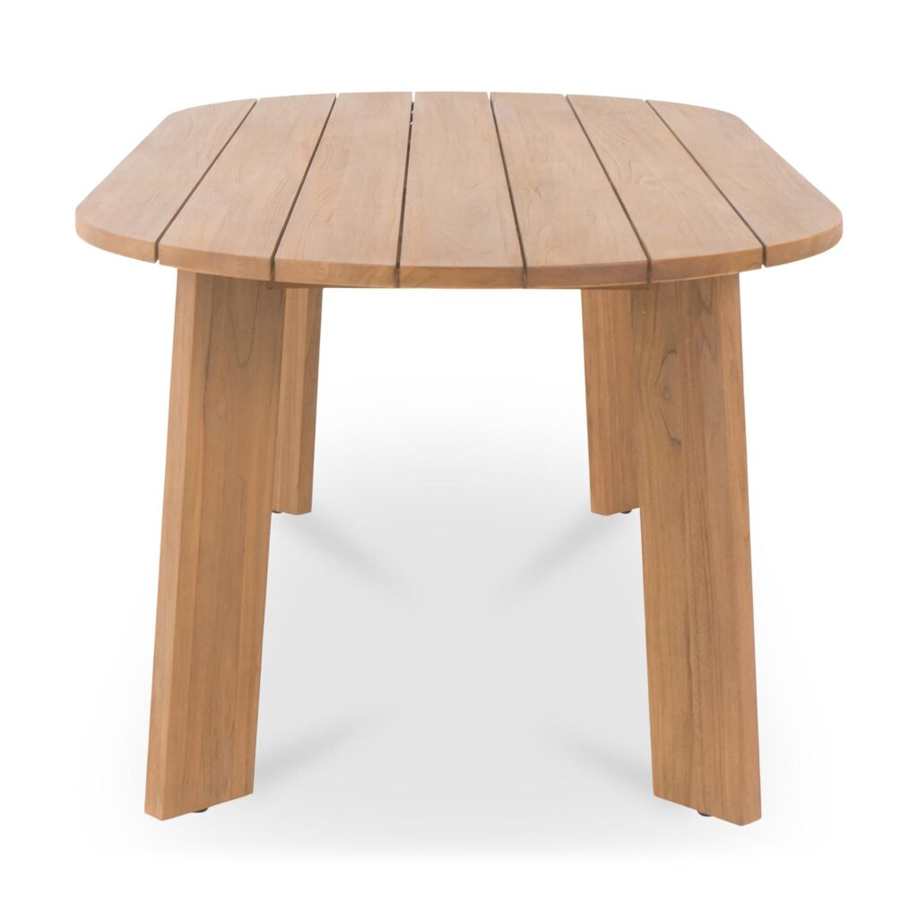 Delta Oval Outdoor Dining Table Natural - Image 3