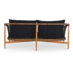 Kuna Outdoor Sofa Black CV-1027-02 CV 1027 02 Kuna back shadsilo