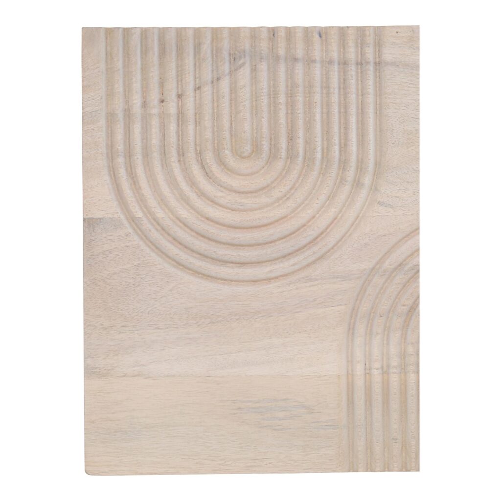 Passages Carved Wood Wall Art White Wash - Image 5