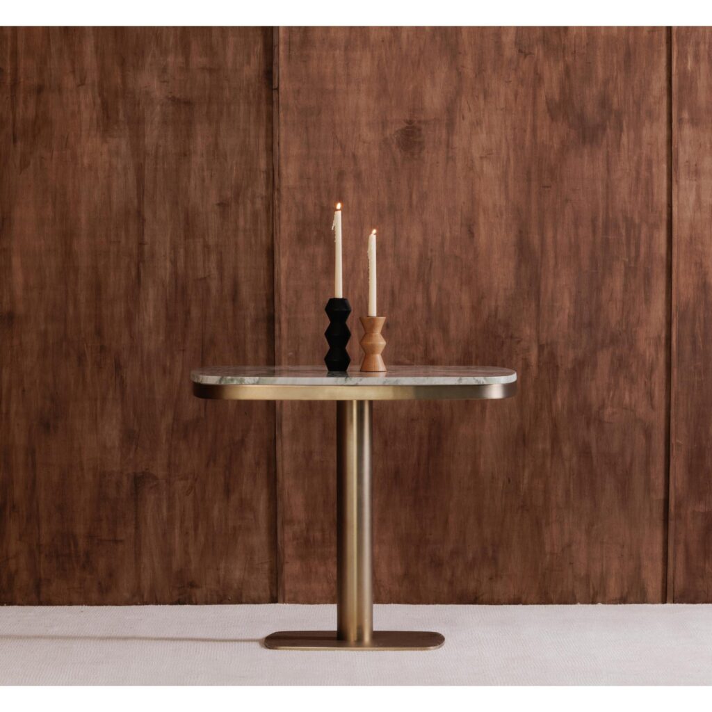 Sequence Small Wooden Candle Holder Brown - Image 5