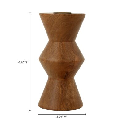 Sequence Small Wooden Candle Holder Brown DD-1045-03 DD 1045 03 70