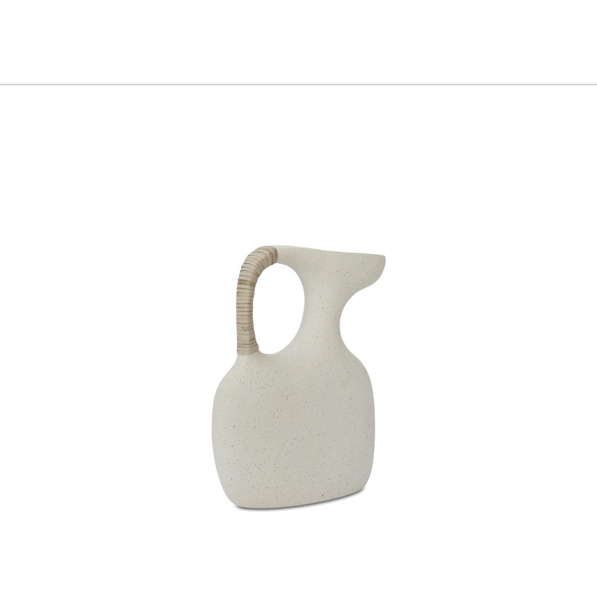 Vila 13In Sculptural Vessel Cream White 2 Vila 13In Sculptural Vessel Cream White - Image 2