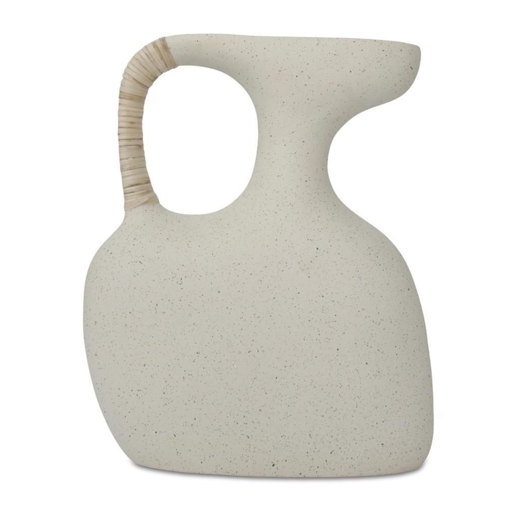 Vila 13In Sculptural Vessel Cream White 1 Vila 13In Sculptural Vessel Cream White