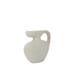 Vila 9.5In Sculptural Vessel Cream White 7 Vila 9.5In Sculptural Vessel Cream White - Image 3