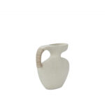 Vila 9.5In Sculptural Vessel Cream White 6 Vila 9.5In Sculptural Vessel Cream White - Image 2