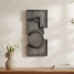 Teo Wall Sculpture Charcoal 4 Teo Wall Sculpture Charcoal DD-1062-07 DD 1062 07 10