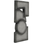 Teo Wall Sculpture Charcoal 9 Teo Wall Sculpture Charcoal - Image 3