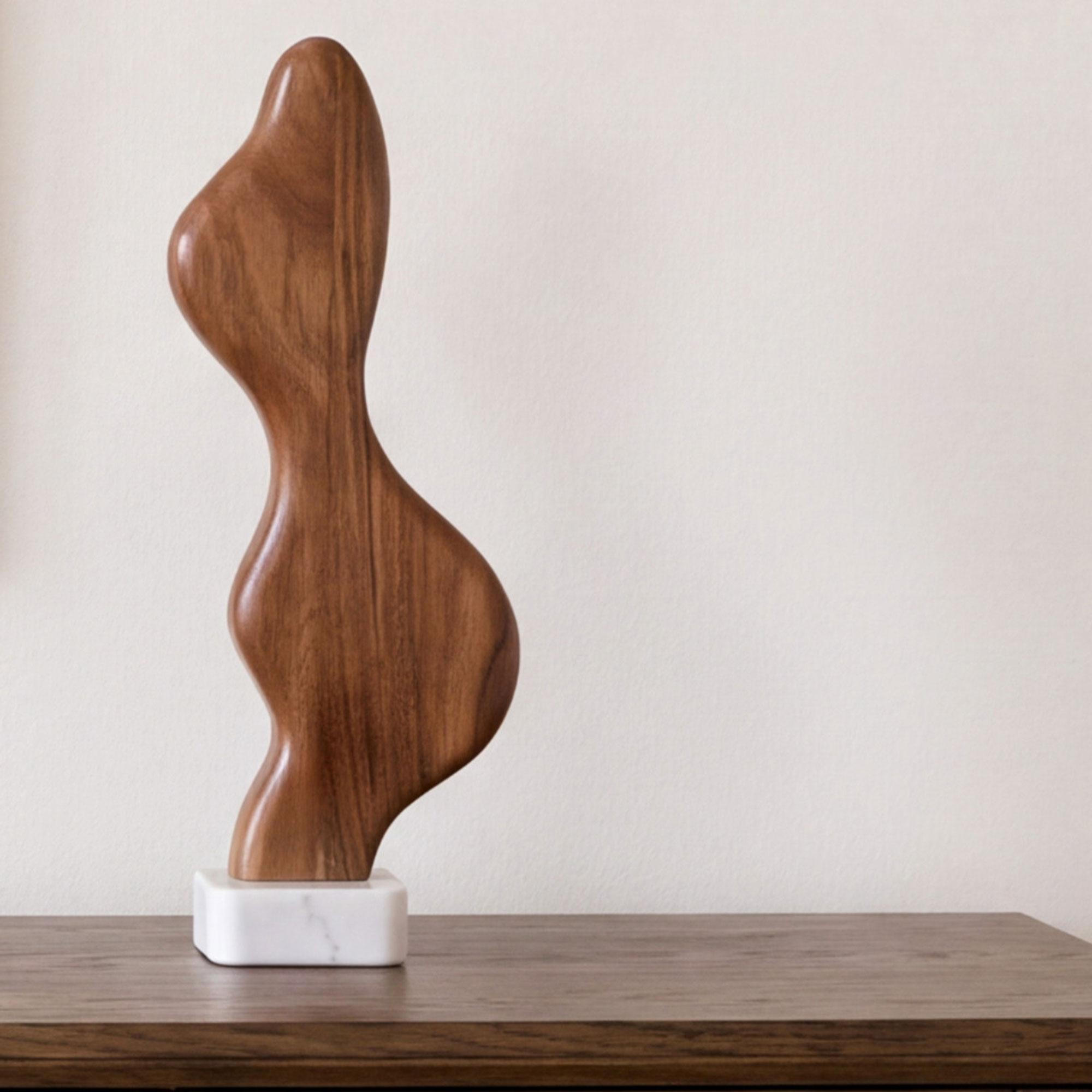 Eon Wood And Marble Sculpture 2 4 Eon Wood And Marble Sculpture 2 - Image 4