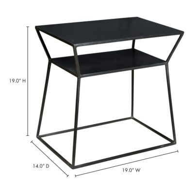 Osaka Side Table Black DR-1178-02 DR 1178 02 70