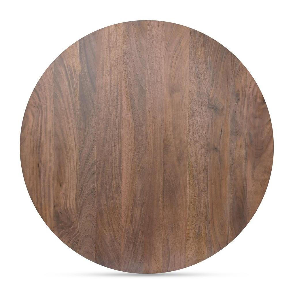 Lia Round Dining Table Dark Brown 4 Lia Round Dining Table Dark Brown - Image 4