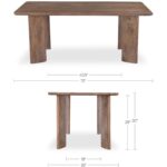 Lia Dining Table Dark Brown DR-1333-20 DR 1333 20 70 dim
