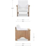 Bauer Accent Chair Cream EF-1001-05 EF 1001 05 70 dim