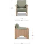 Bauer Accent Chair Sage 5 Bauer Accent Chair Sage EF-1001-16 EF 1001 16 70 dim