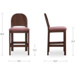 Emil Counter Stool Berry EF-1005-38 EF 1005 38 70 dim