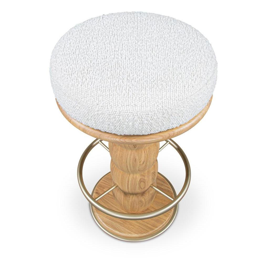 Nio Swivel Counter Stool White Mist 3 Nio Swivel Counter Stool White Mist - Image 3