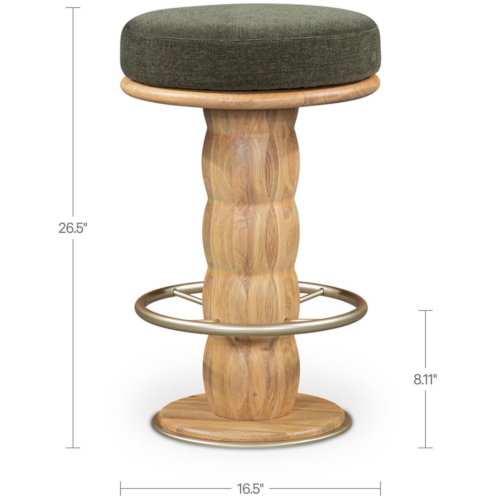 Nio Swivel Counter Stool Dark Green 3 Nio Swivel Counter Stool Dark Green - Image 3