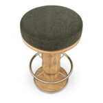 Nio Swivel Counter Stool Dark Green 8 Nio Swivel Counter Stool Dark Green - Image 3