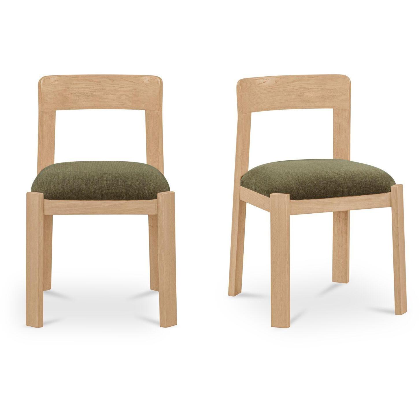 Oli Dining Chair Dark Green-Set of Two 1 Oli Dining Chair Dark Green-Set of Two