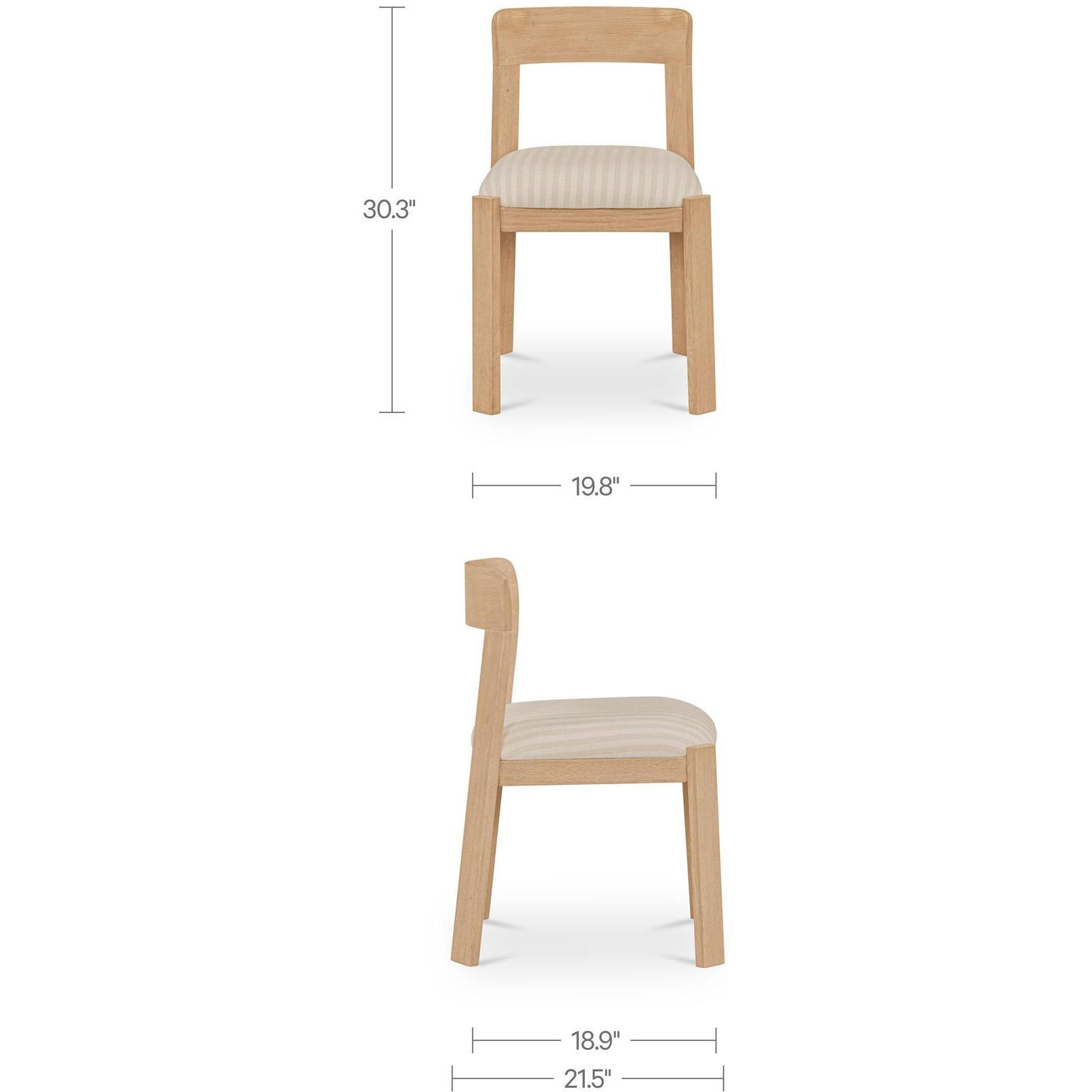 Oli Dining Chair Stripe-Set of Two 3 Oli Dining Chair Stripe-Set of Two - Image 3