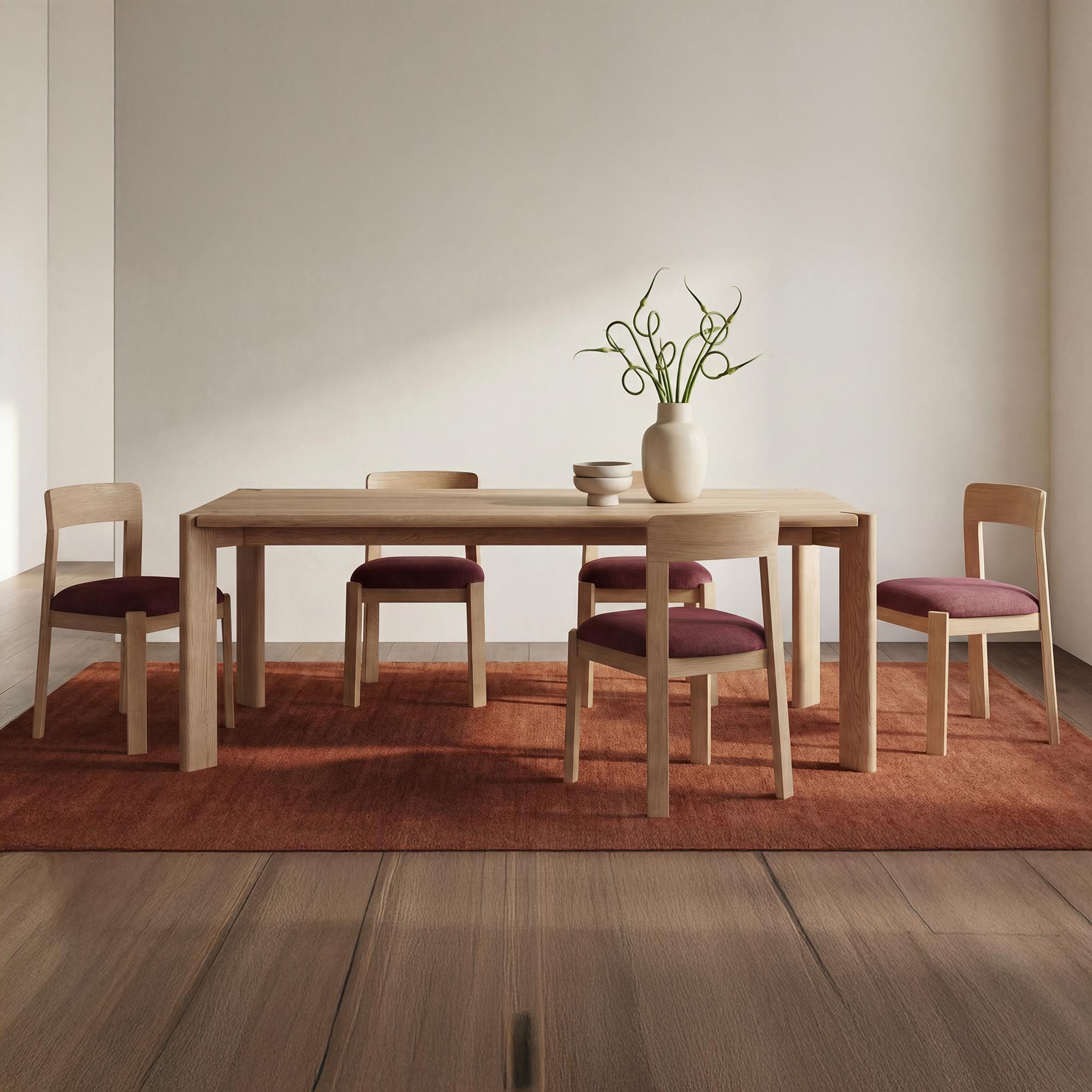 Oli Dining Chair Berry-Set of Two 2 Oli Dining Chair Berry-Set of Two - Image 2