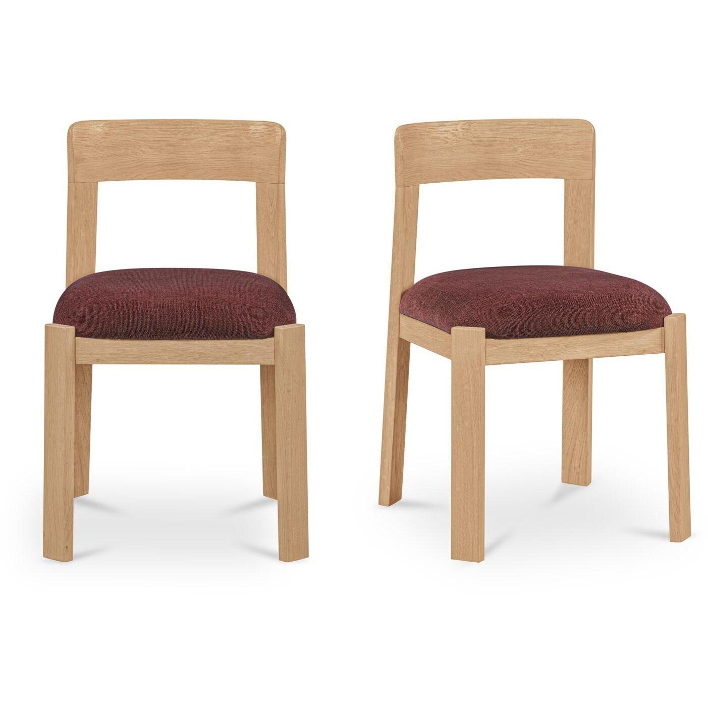 Oli Dining Chair Berry-Set of Two 1 Oli Dining Chair Berry-Set of Two