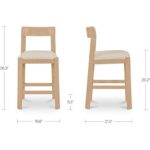 Oli Counter Stool Stripe EF-1010-37 EF 1010 37 70 dim