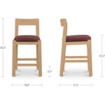 Oli Counter Stool Berry EF-1010-38 EF 1010 38 70 dim
