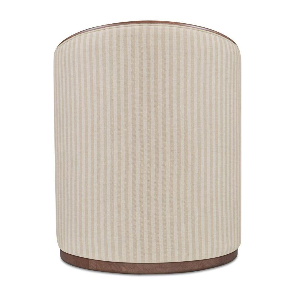 Rossi Swivel Dining Chair Stripe 4 Rossi Swivel Dining Chair Stripe - Image 4