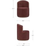 Rossi Swivel Dining Chair Berry EF-1011-38 EF 1011 38 70 dim