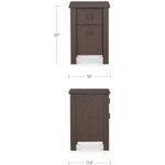 Loren Small Nightstand Dark Brown EF-1016-20 EF 1016 20 70 dim