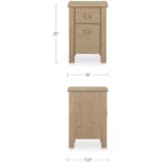 Loren Small Nightstand Natural EF-1016-24 EF 1016 24 70 dim