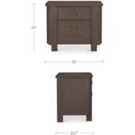 Loren Large Nightstand Dark Brown 5 Loren Large Nightstand Dark Brown EF-1017-20 EF 1017 20 70 dim