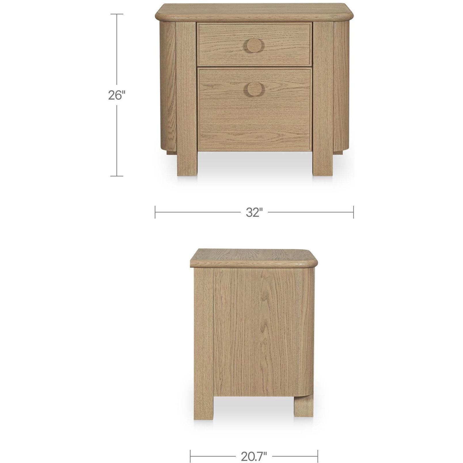 Loren Large Nightstand Natural 3 Loren Large Nightstand Natural - Image 3
