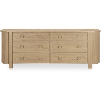 Loren 6 Drawer Dresser Natural