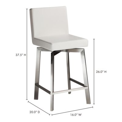 Giro Swivel Counter Stool White EH-1039-18 EH 1039 18 70