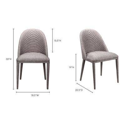 Libby Dining Chair Grey (Set of 2) EH-1100-45 EH 1100 45 70