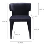 Jennaya Dining Chair Black 21 Jennaya Dining Chair Black EH-1103-02 EH 1103 02 70