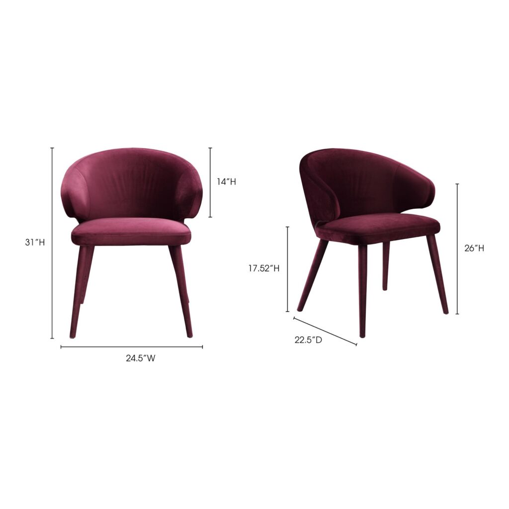 Stewart Dining Chair Purple - Image 11