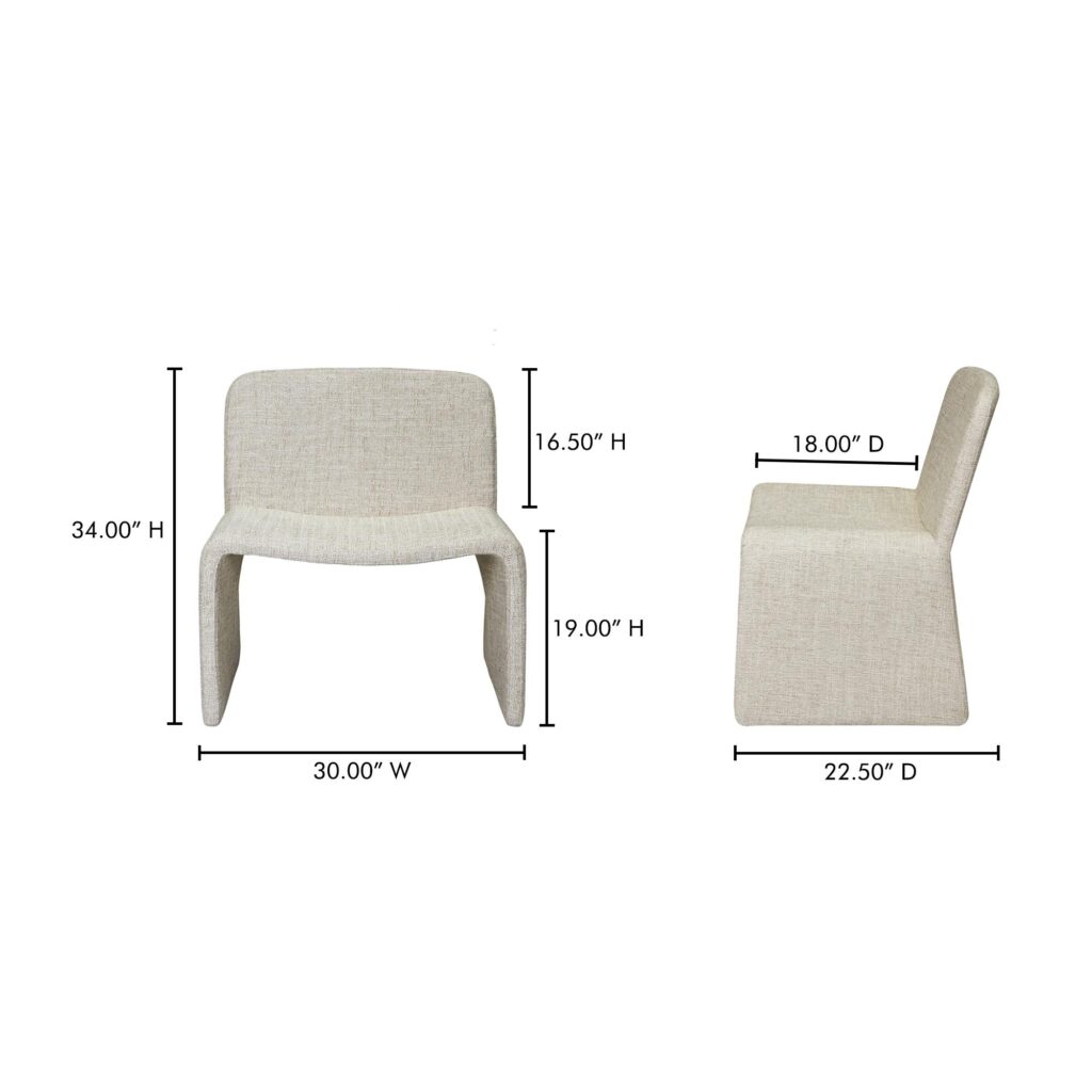 Ella Accent Chair Heather Beige - Image 10