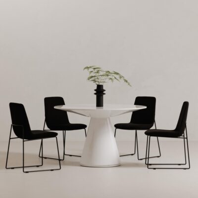 Ruth Dining Chair Black (Set of 2) EJ-1007-02 EJ 1007 02 50