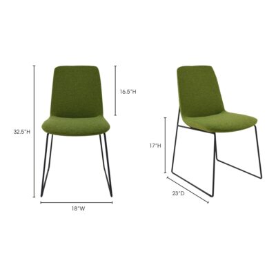 Ruth Dining Chair Green (Set of 2) EJ-1007-27 EJ 1007 27 70