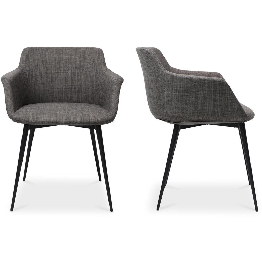 Ronda Arm Chair Grey (Set of 2)