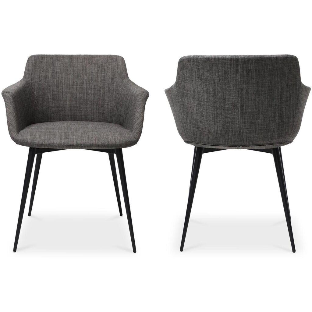 Ronda Arm Chair Grey (Set of 2) - Image 3