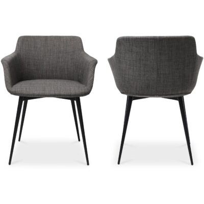 Ronda Arm Chair Grey (Set of 2) EJ-1016-25 EJ 1016 25 82