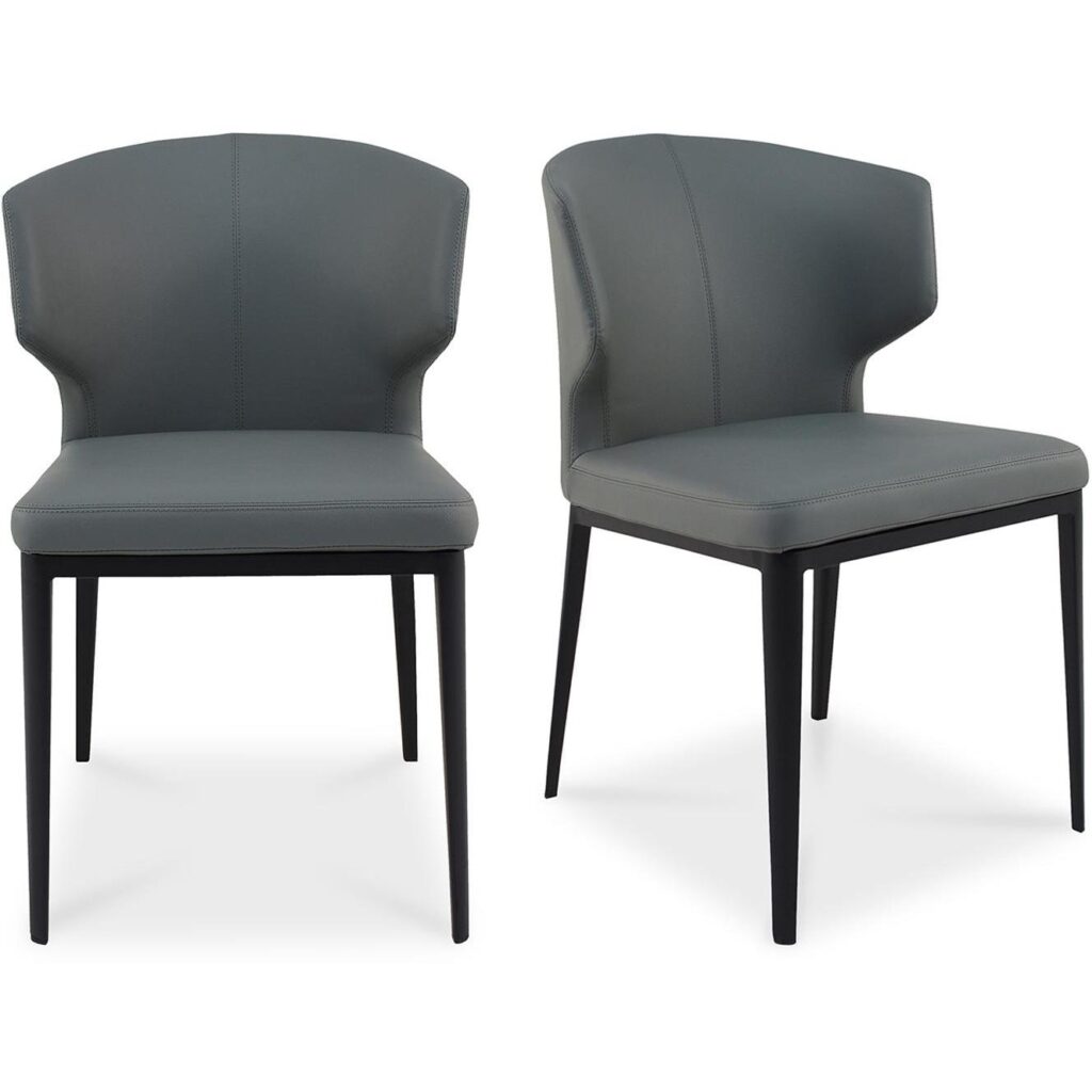 Delaney Side Chair Grey (Set of 2)