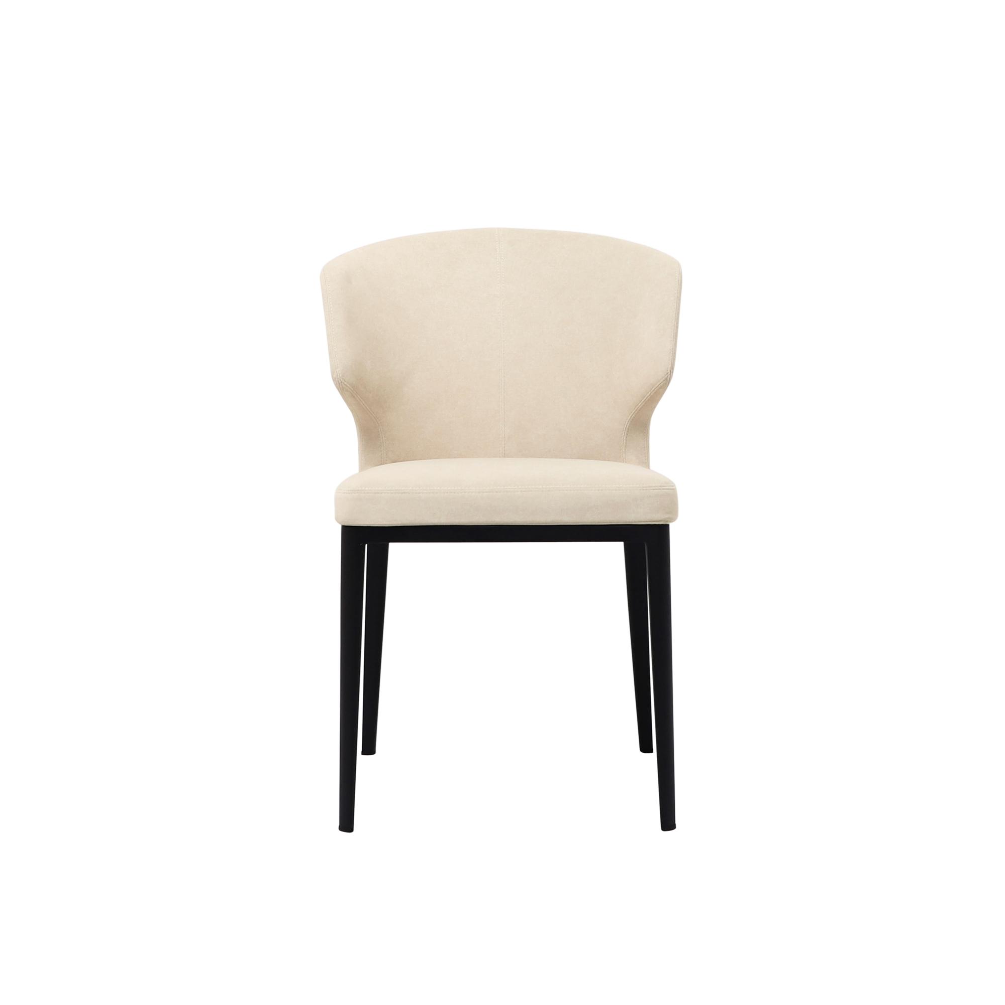 Delaney Dining Chair Warm Beige-Set of Two 4 Delaney Dining Chair Warm Beige-Set of Two - Image 4